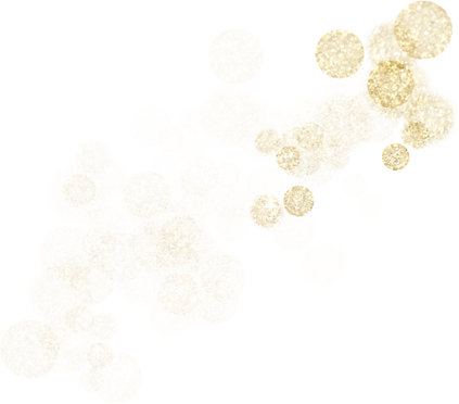 Gold glitter splatter